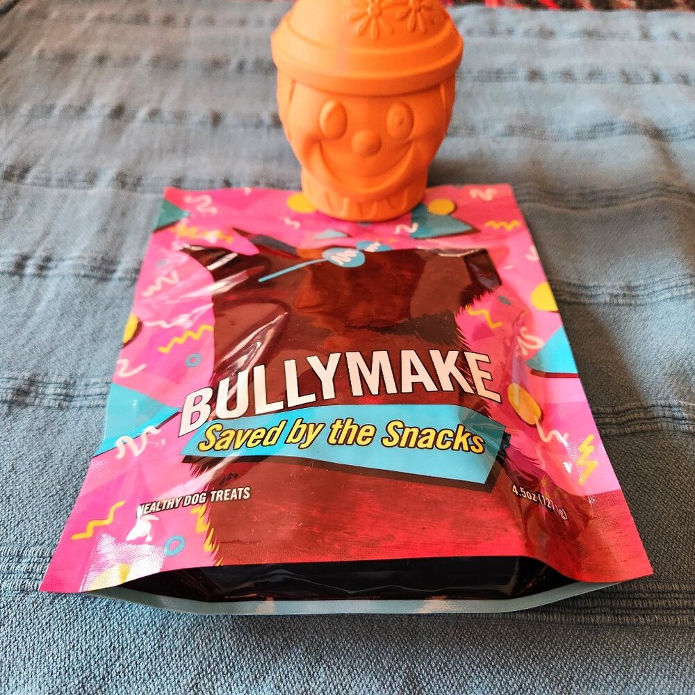 BULLYMAKE Dog Rubber Power Chew & Treat Set – Scarecrow  - NEW